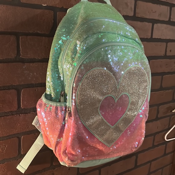 Sparkling sequin Justice Backpack - Picture 2 of 7